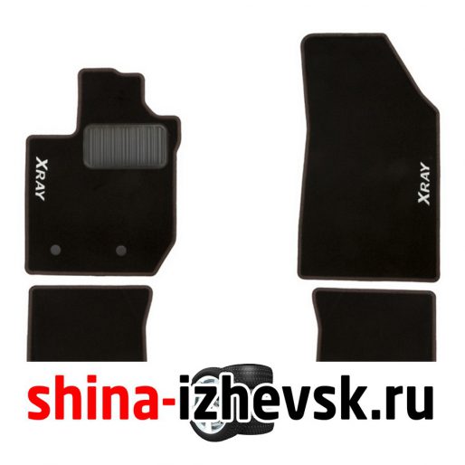 Коврик Klever Lada X Ray 2016-, кросс, 5 шт., цвет Сандал (для комплектаций без вещевого ящика) (текстиль) в Ижевске